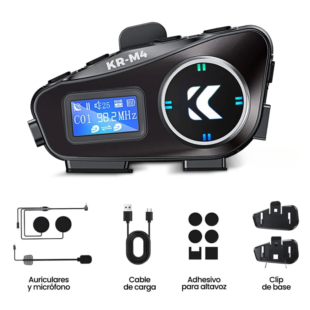 Miniatura 2 de Intercomunicador Bluetooth KR-M4 Radio